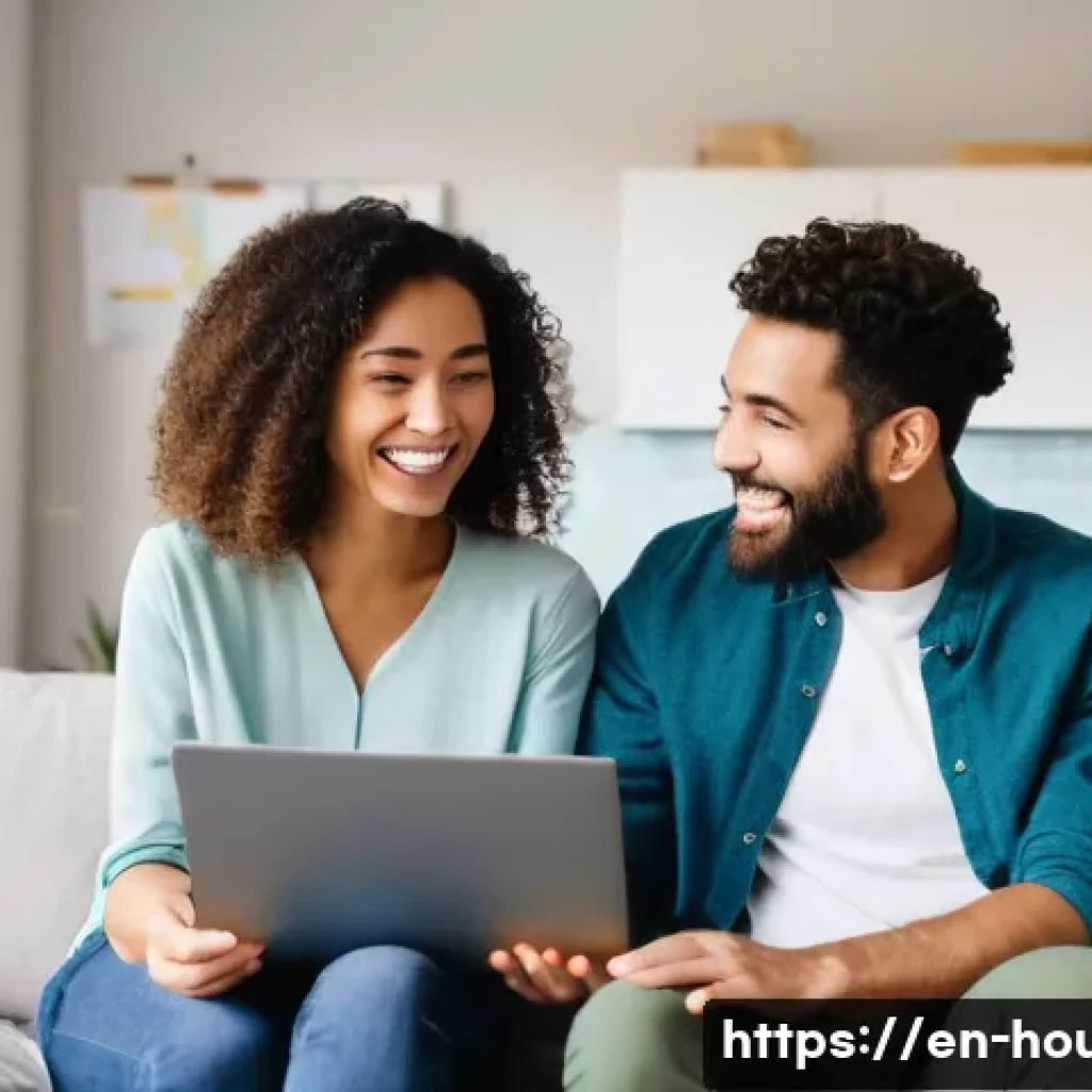 신혼부부 특별공급 조건 - **Image Prompt: Dream Home Discovery**
    A diverse, newlywed couple in their late 20s to early 30s...