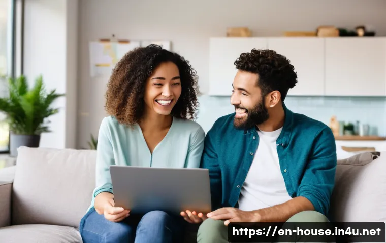 신혼부부 특별공급 조건 - **Image Prompt: Dream Home Discovery**
    A diverse, newlywed couple in their late 20s to early 30s...