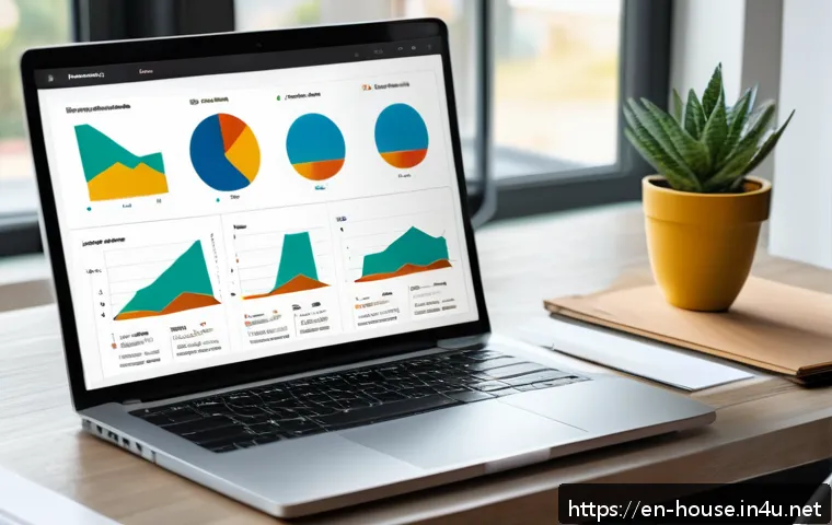 부동산 P2P 투자 - A modern digital real estate investment dashboard displayed on a sleek laptop screen in a bright, st...
